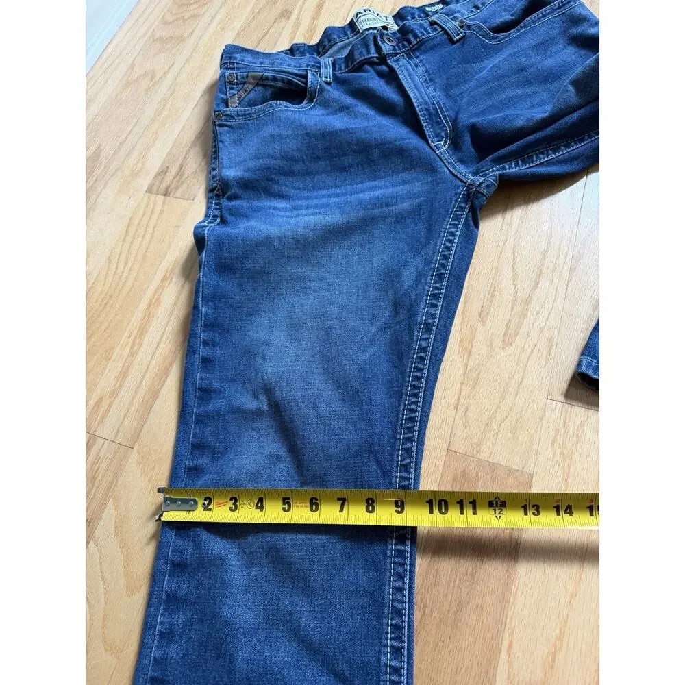 Ariat M5 Straight Fit Straight Leg Jeans Men’s 38x34 Medium Wash Stretch Denim
